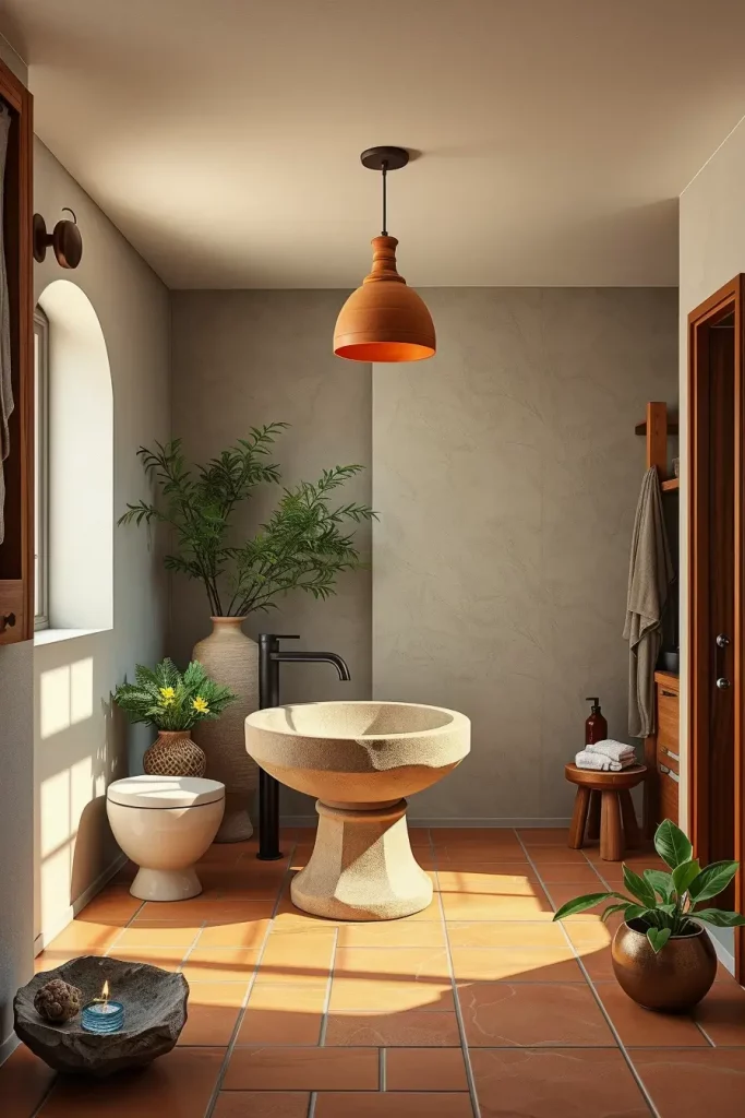 64 Curved Bathroom Decor Ideas to Transform Your Space with Soft Geometry