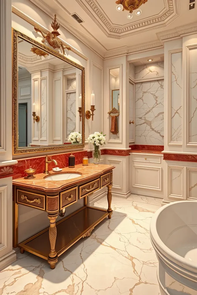 63 Red Accents in the Bathroom: Stylish Ideas for a Bold and Modern Space