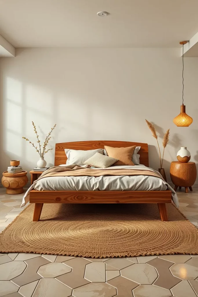 62 Bedroom With Organic Shapes And Natural Tones: Calming Design Ideas