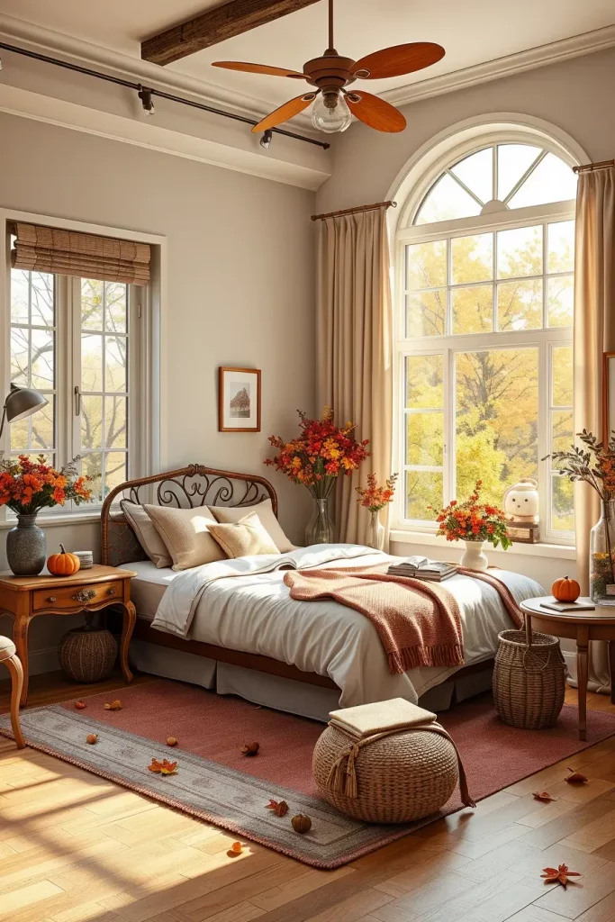 65 Autumn Bedroom Design Inspiration for a Cozy and Stylish Fall Retreat
