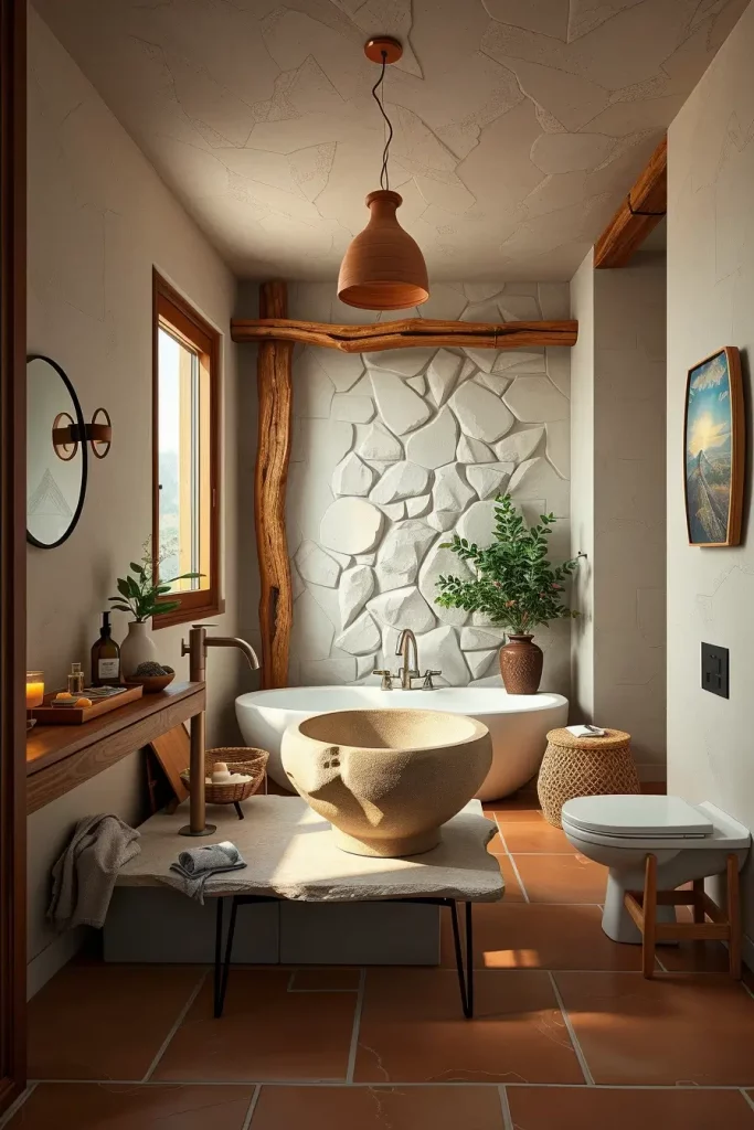 64 Curved Bathroom Decor Ideas to Transform Your Space with Soft Geometry