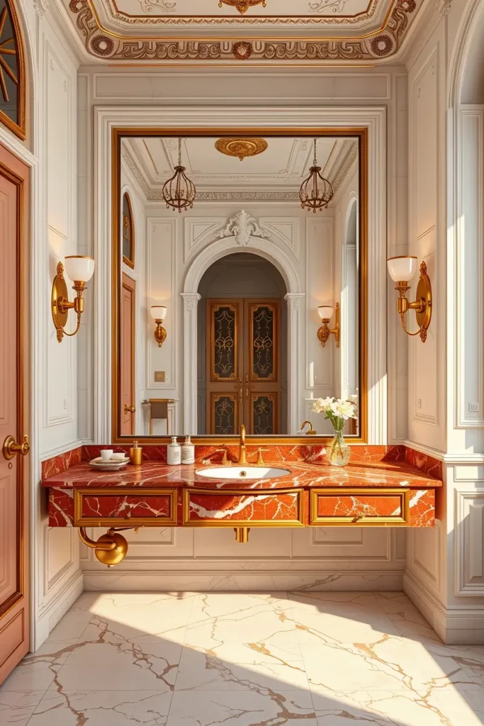63 Red Accents in the Bathroom: Stylish Ideas for a Bold and Modern Space