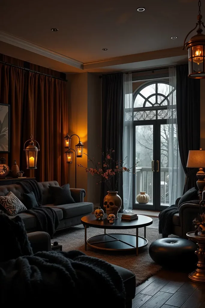 64 Halloween Living Room Decor Ideas 2025 for a Stylish and Spooky Interior