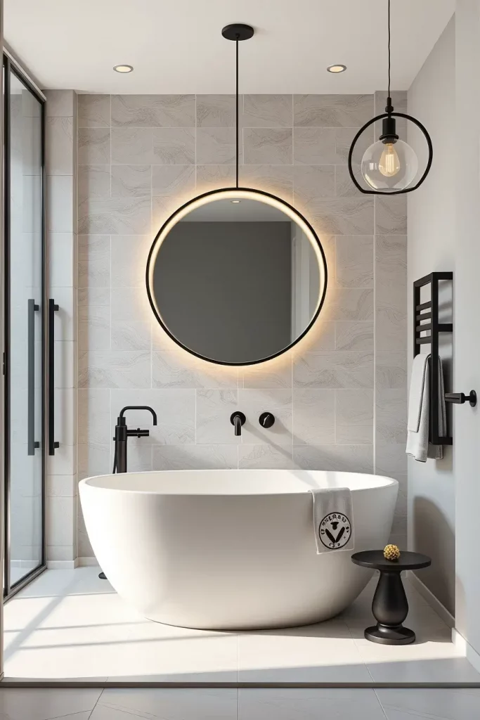64 Curved Bathroom Decor Ideas to Transform Your Space with Soft Geometry