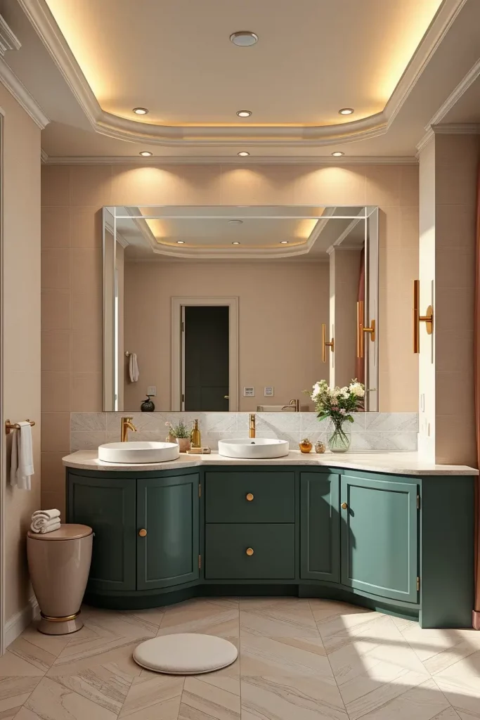 64 Curved Bathroom Decor Ideas to Transform Your Space with Soft Geometry