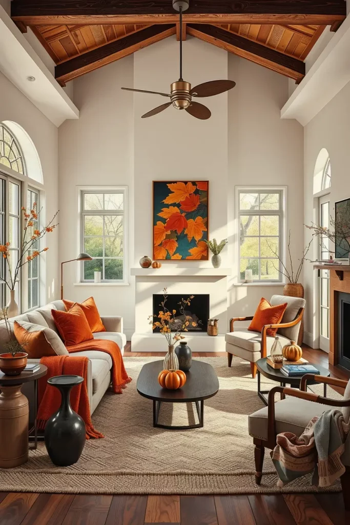 64 Modern Fall Living Room Colors to Refresh Your Space This Season