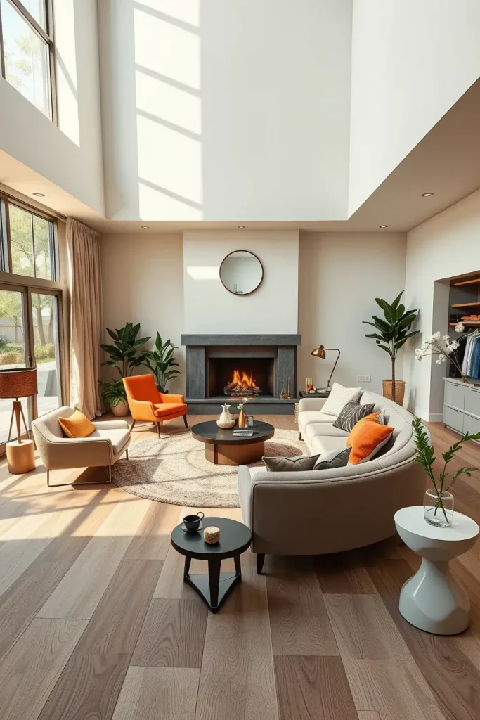 64 Living Room With Organic Shapes and Natural Tones: Stylish and Cozy Ideas