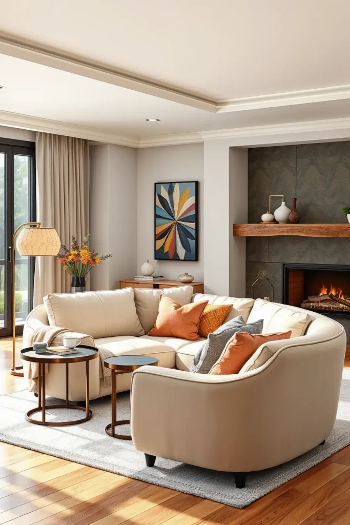 63 Curved Living Room Furniture Ideas for Stylish and Modern Interiors
