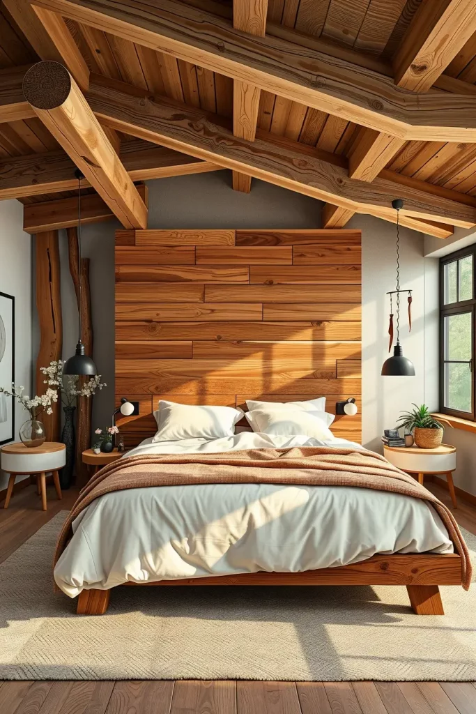 62 Bedroom With Organic Shapes And Natural Tones: Calming Design Ideas