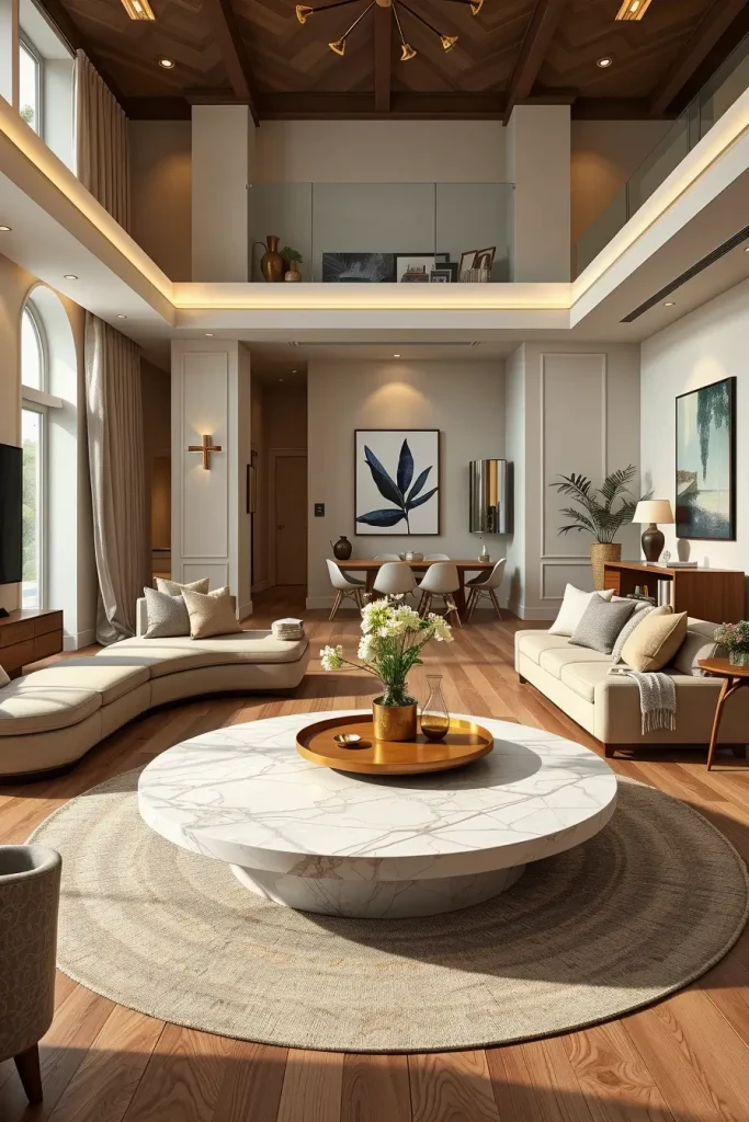 64 Living Room With Organic Shapes and Natural Tones: Stylish and Cozy Ideas