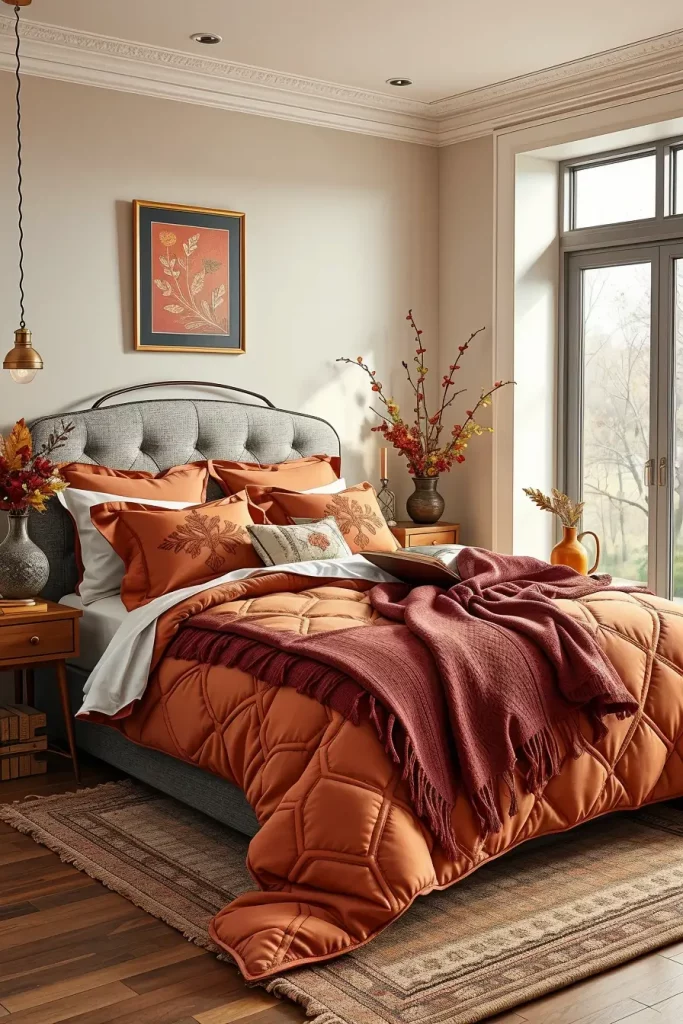 65 Autumn Bedroom Design Inspiration for a Cozy and Stylish Fall Retreat