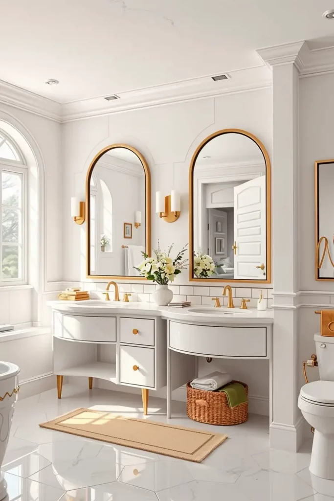 64 Curved Bathroom Decor Ideas to Transform Your Space with Soft Geometry