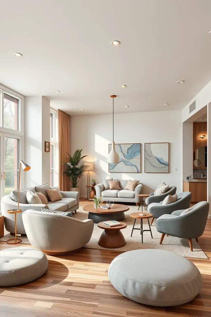 63 Curved Living Room Furniture Ideas for Stylish and Modern Interiors