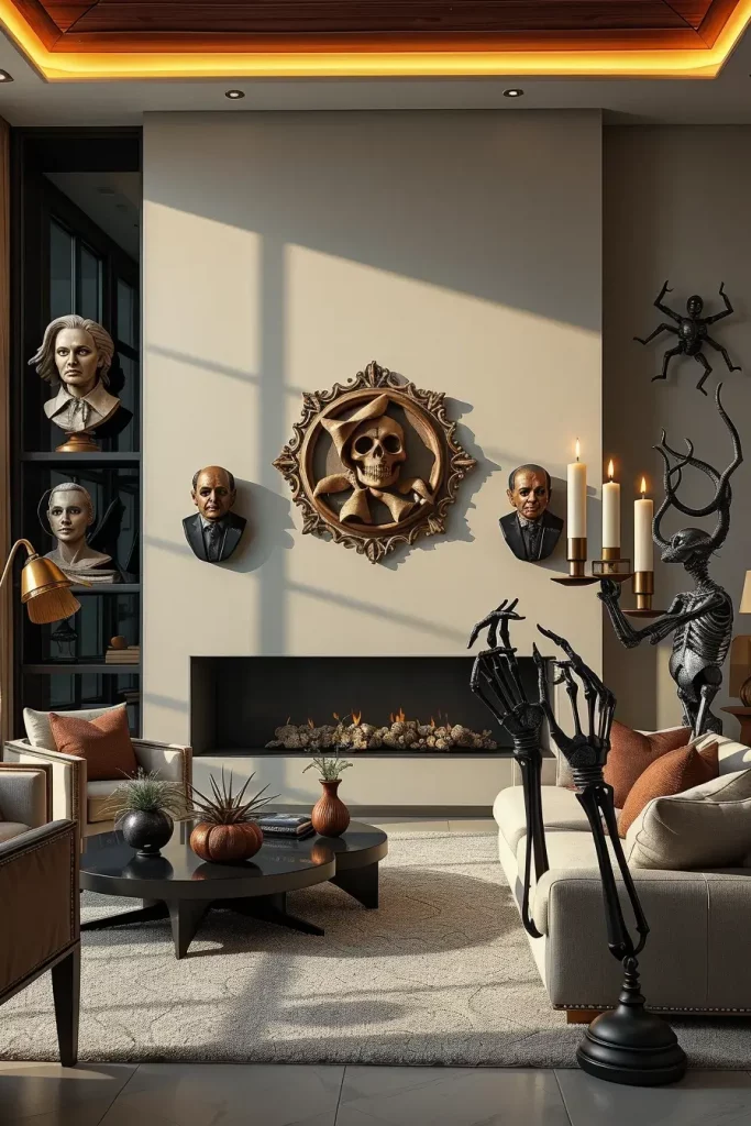 64 Halloween Living Room Decor Ideas 2025 for a Stylish and Spooky Interior