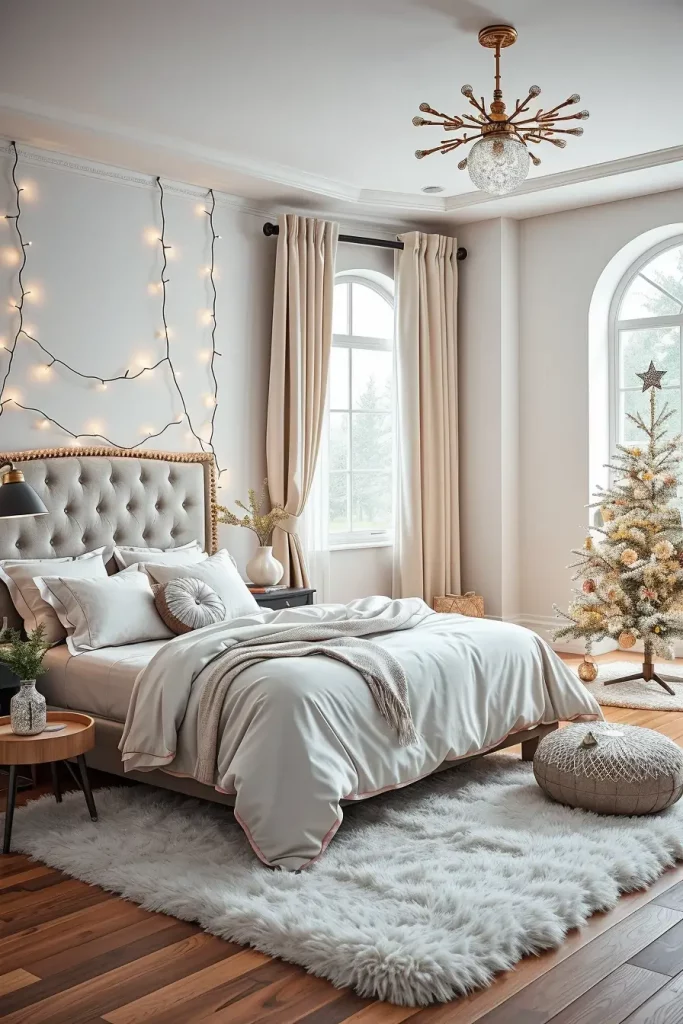 62 Christmas Bedroom Decor Ideas 2025: Cozy & Modern Holiday Inspiration