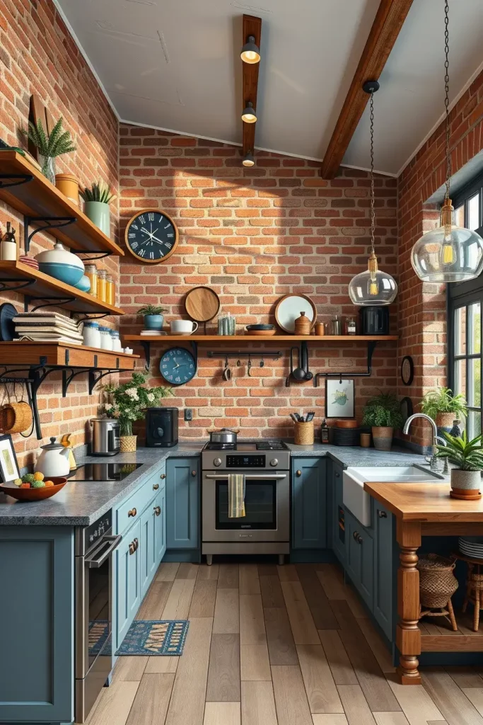 62 Eclectic Kitchen Design with Natural Textures