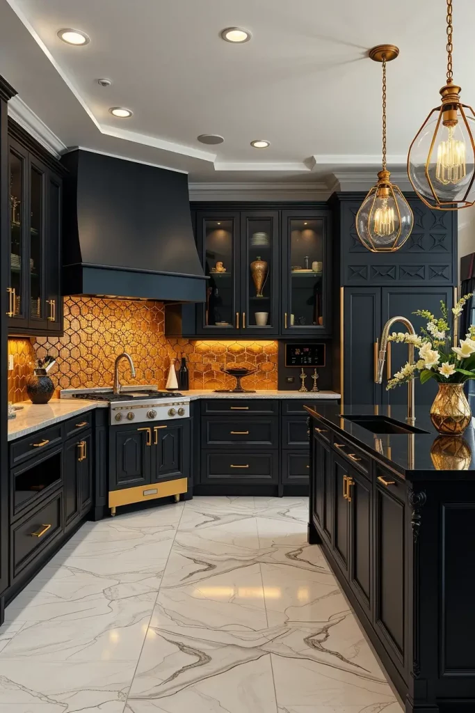 65 Art Deco Revival Kitchen Décor Ideas for a Glamorous Modern Home