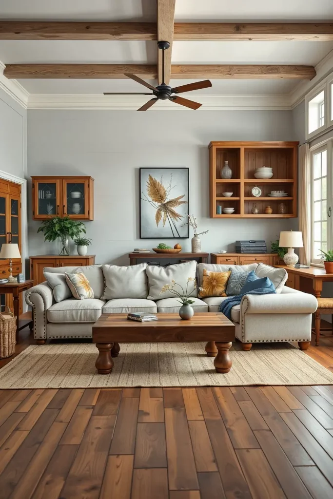 64 Rustic Farmhouse Living Room Ideas for a Cozy and Timeless Home