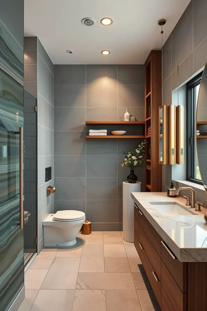 64 Luxury Bathroom Tile Idea for Elegant and Timeless Designs