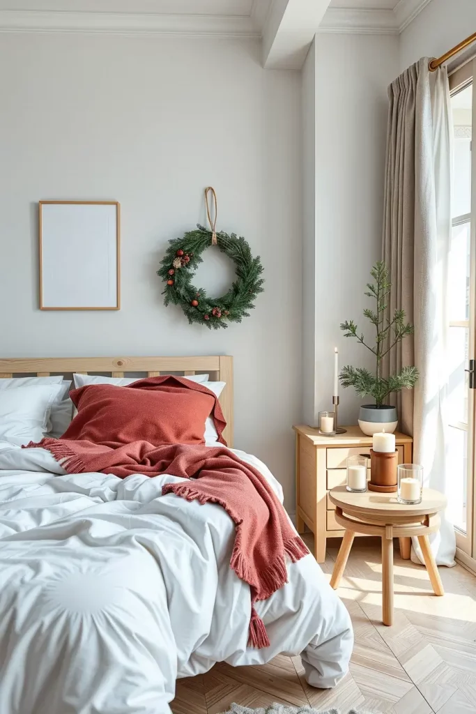 62 Christmas Bedroom Decor Ideas 2025: Cozy & Modern Holiday Inspiration