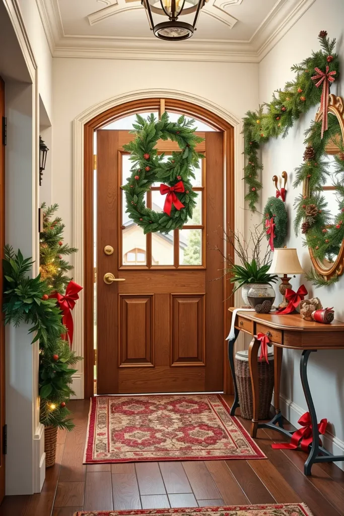 62 Christmas Entryway Ideas 2025 to Welcome Guests in Style