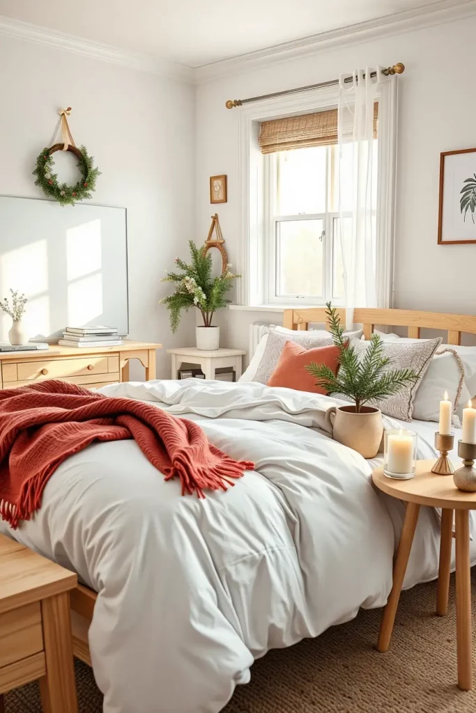 62 Christmas Bedroom Decor Ideas 2025: Cozy & Modern Holiday Inspiration