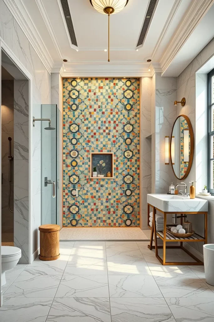 64 Luxury Bathroom Tile Idea for Elegant and Timeless Designs