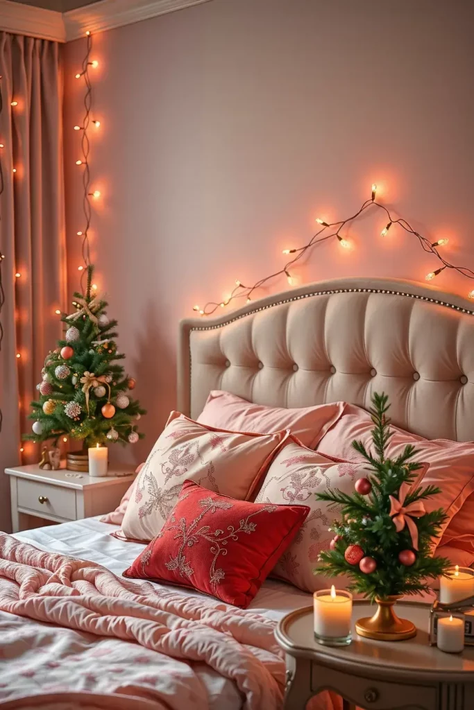 60 Christmas Lights in the Bedroom 2025: Magical and Cozy Holiday Ideas