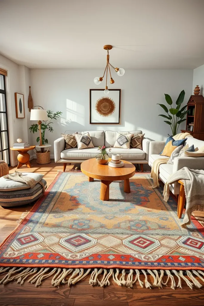 63 Eclectic Living Room Design with Natural Textures