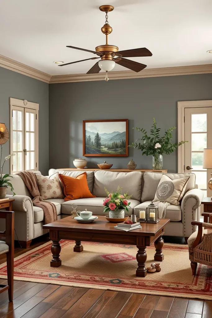 62 Eclectic Farmhouse Interior Design with Natural Textures and Rustic Charm