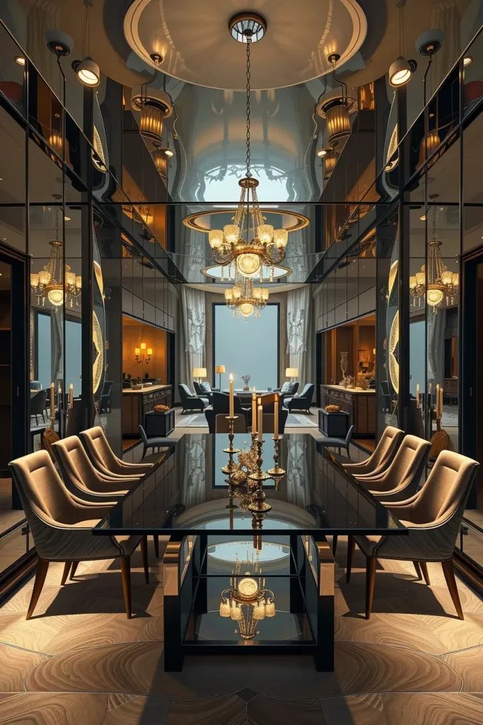 62 Dining Room Accent Wall in a Surreal-Style