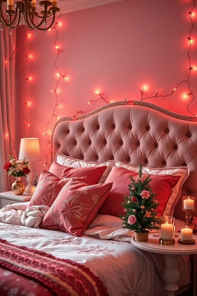 60 Christmas Lights in the Bedroom 2025: Magical and Cozy Holiday Ideas
