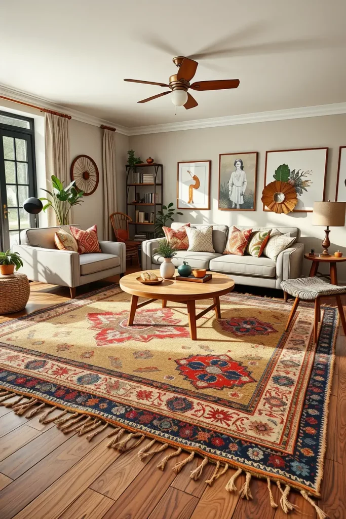 63 Eclectic Living Room Design with Natural Textures