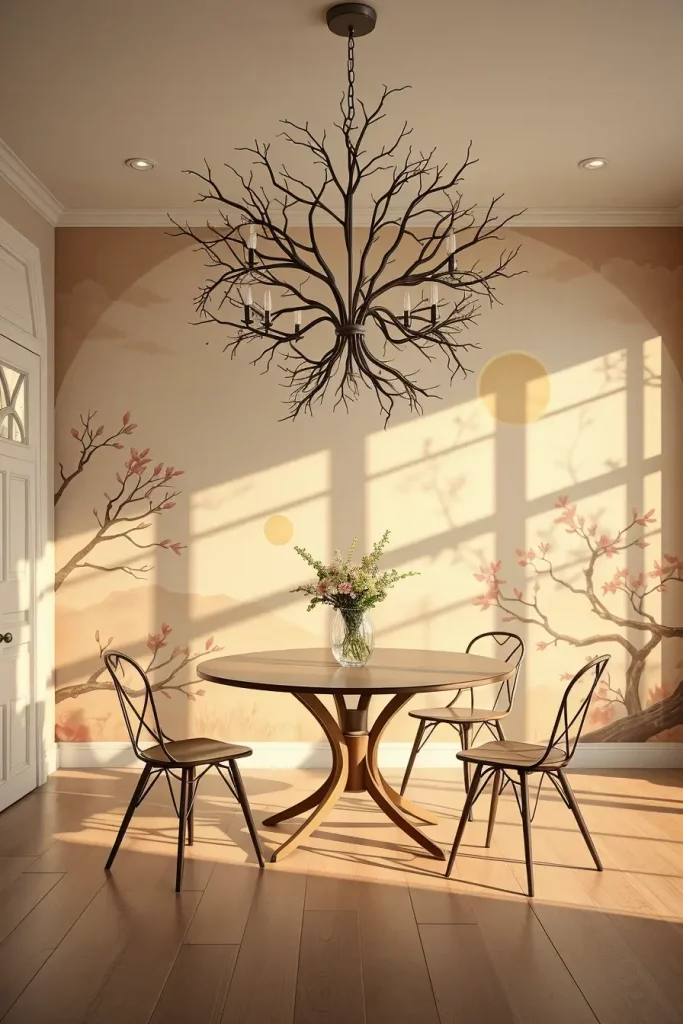 62 Dining Room Accent Wall in a Surreal-Style