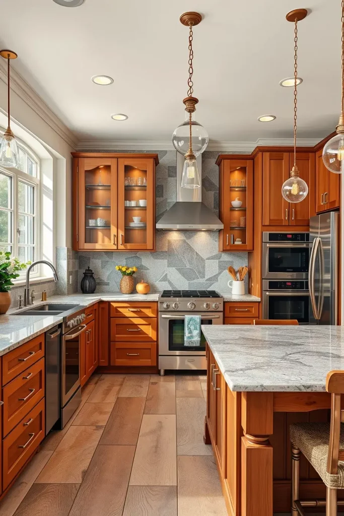 62 Eclectic Kitchen Design with Natural Textures