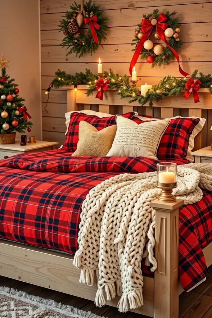 62 Christmas Bedroom Decor Ideas 2025: Cozy & Modern Holiday Inspiration