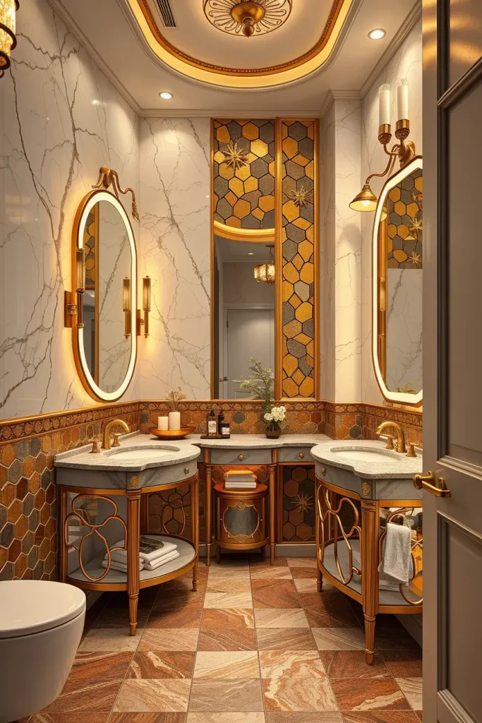 64 Luxury Bathroom Tile Idea for Elegant and Timeless Designs