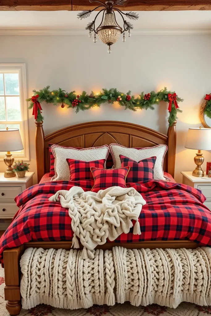 62 Christmas Bedroom Decor Ideas 2025: Cozy & Modern Holiday Inspiration