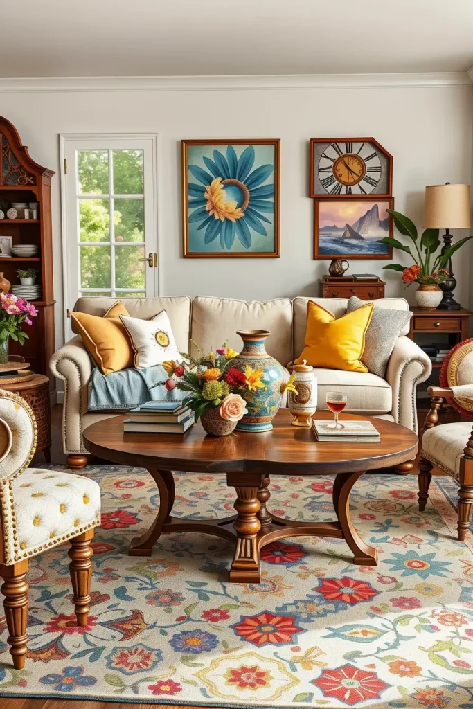 62 Eclectic Farmhouse Interior Design with Natural Textures and Rustic Charm