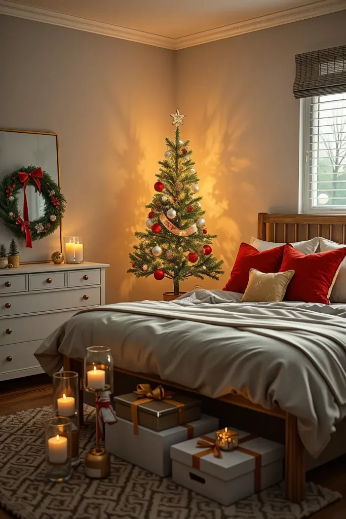 60 Christmas Lights in the Bedroom 2025: Magical and Cozy Holiday Ideas