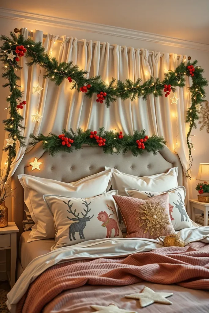 62 Christmas Bedroom Decor Ideas 2025: Cozy & Modern Holiday Inspiration