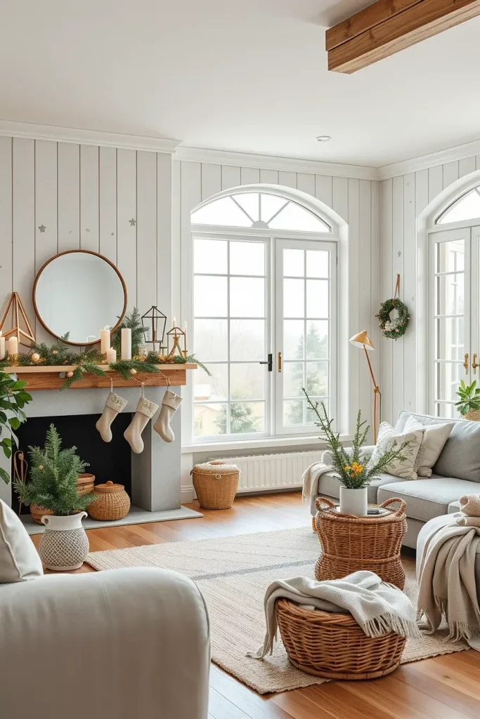 64 Christmas Mantle Decor Ideas 2025 to Style Your Fireplace Beautifully