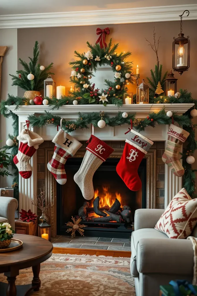 64 Christmas Fireplace Decor Ideas 2025 to Make Your Holiday Warm and Stylish