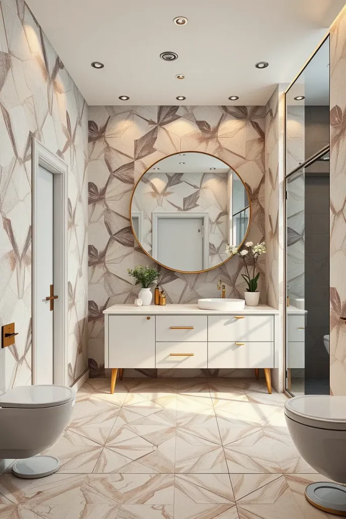64 Luxury Bathroom Tile Idea for Elegant and Timeless Designs