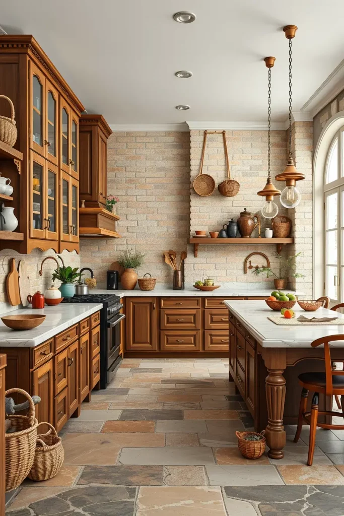 62 Eclectic Kitchen Design with Natural Textures
