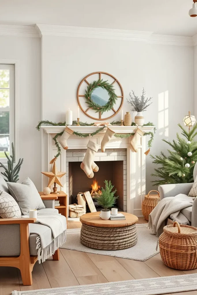 64 Christmas Mantle Decor Ideas 2025 to Style Your Fireplace Beautifully
