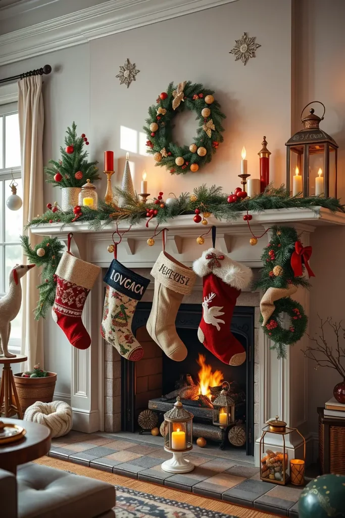 64 Christmas Fireplace Decor Ideas 2025 to Make Your Holiday Warm and Stylish