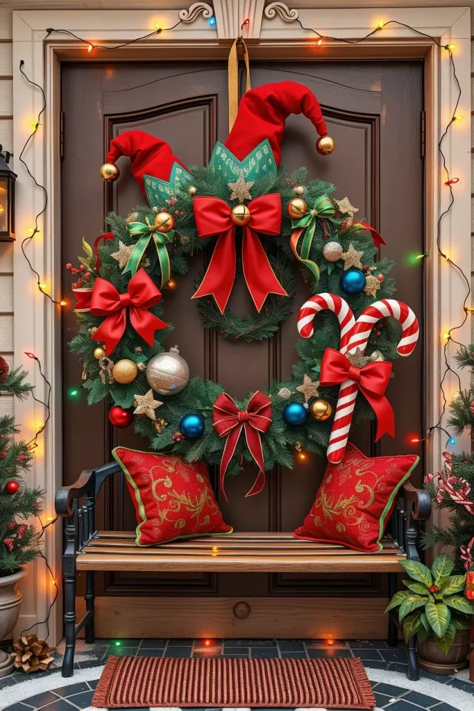 62 Christmas Wreaths for Front Door Ideas 2025 to Transform Your Holiday Decor