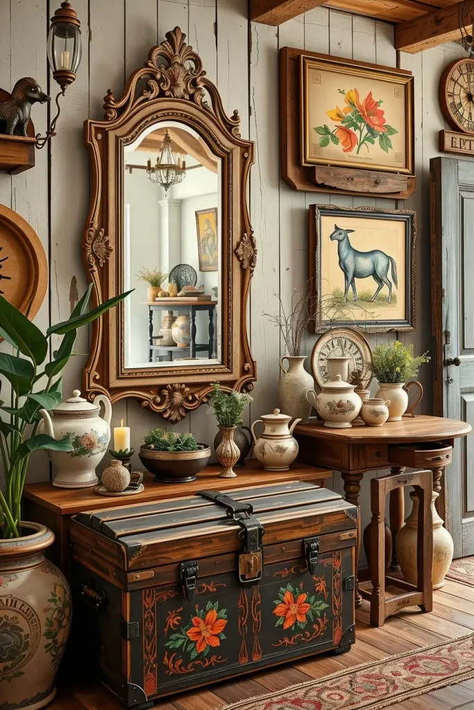 62 Eclectic Farmhouse Interior Design with Natural Textures and Rustic Charm