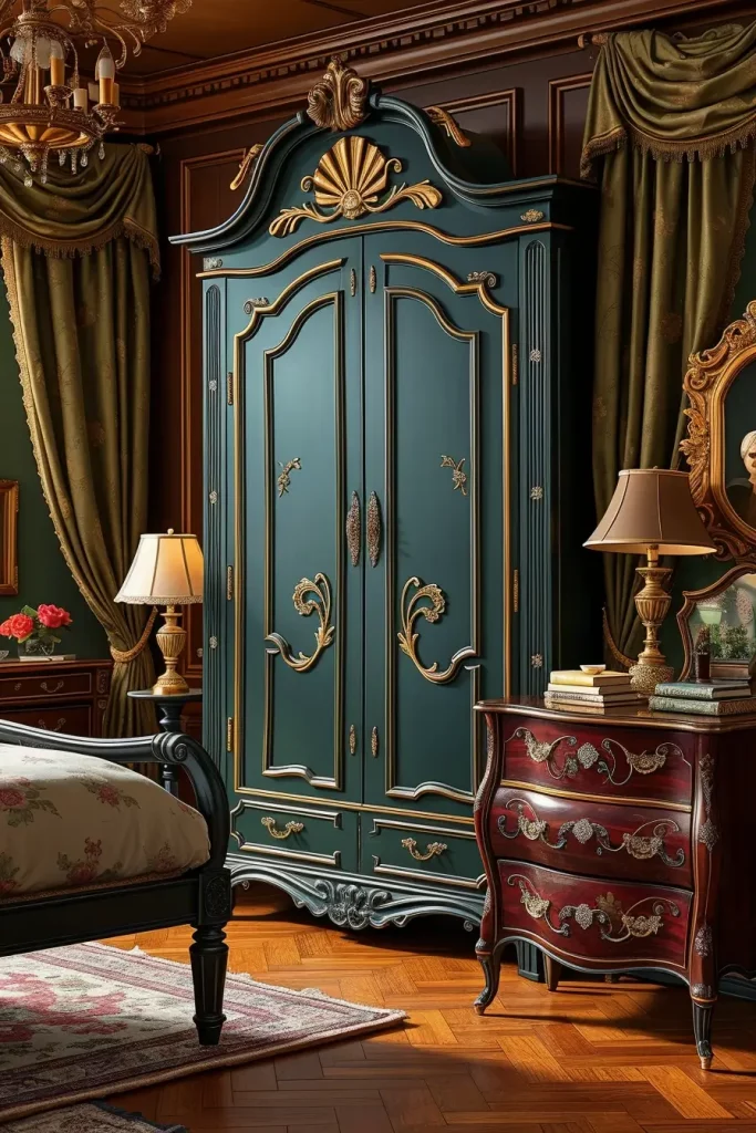 65 Vintage Bedroom with Hand-Painted Furniture Ideas for Timeless Charm